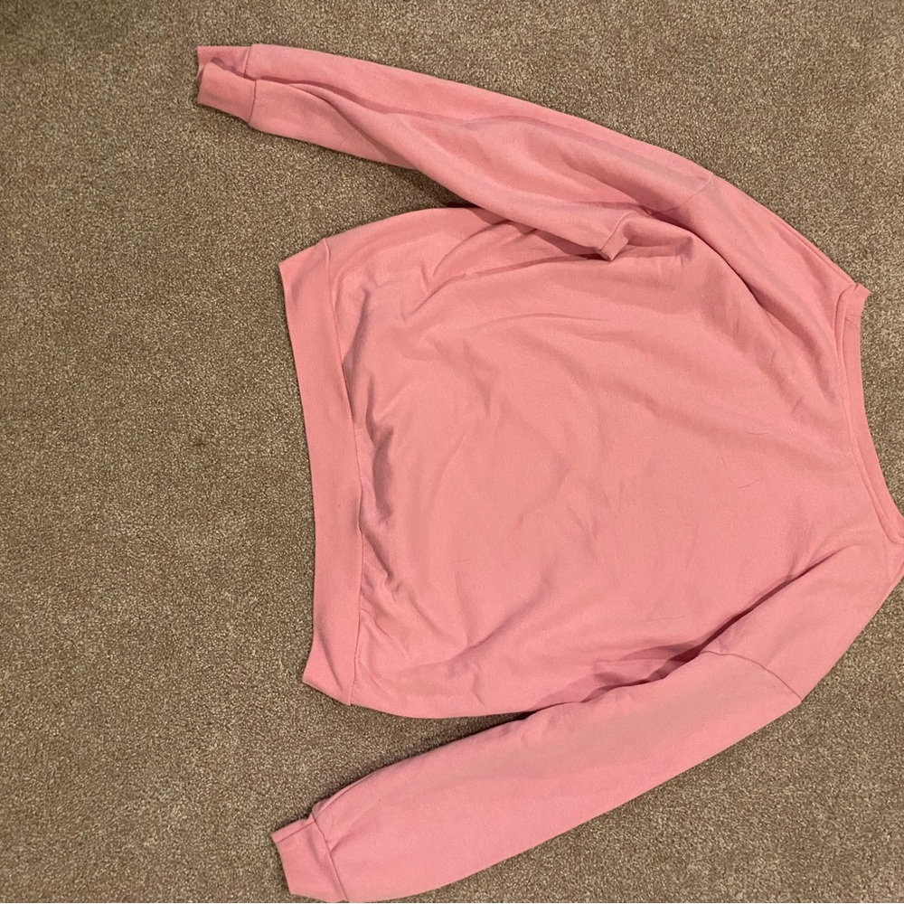 Cutest Charlotte russe sweater pink fluffy power puff sweater Perfect condition!